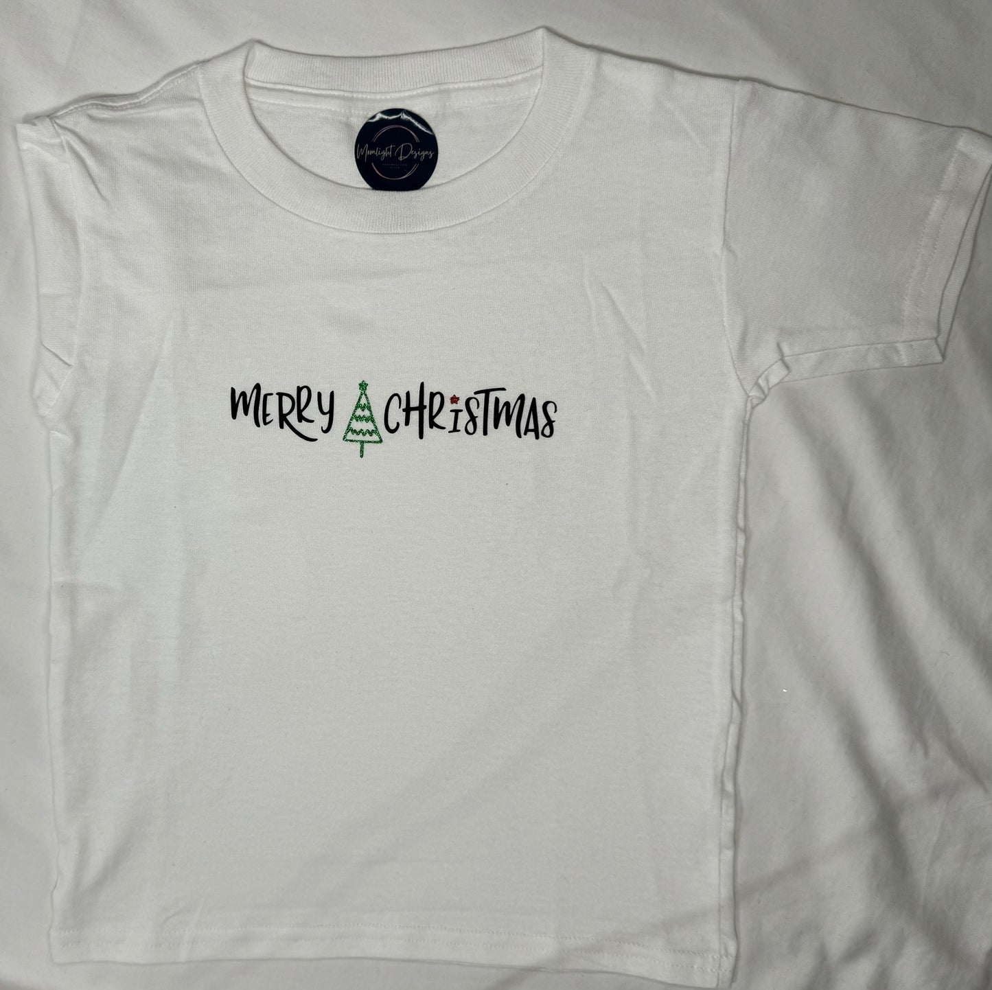 Merry Christmas T-shirt Child - White