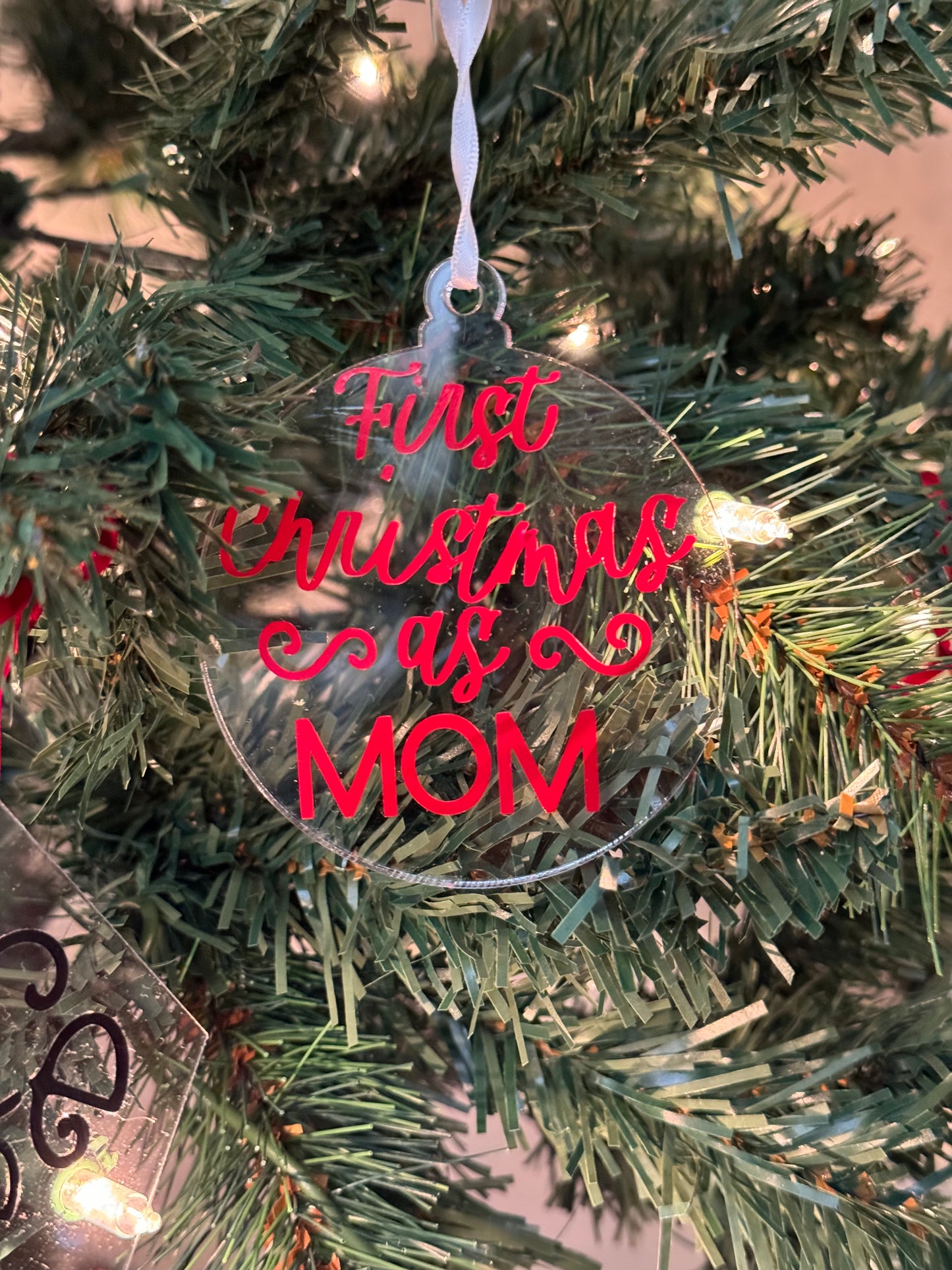 First Christmas as Mom -  Ornament