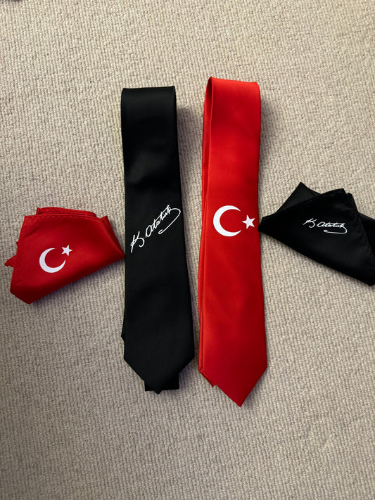 Atatürk Neck Tie and Pocket Square Set