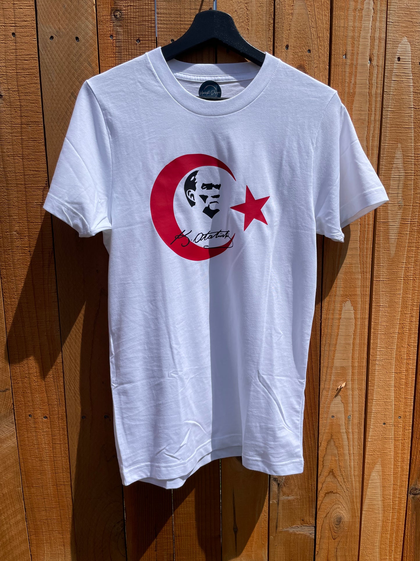 Turkish Flag & Ataturk Signature T-shirt - Adult