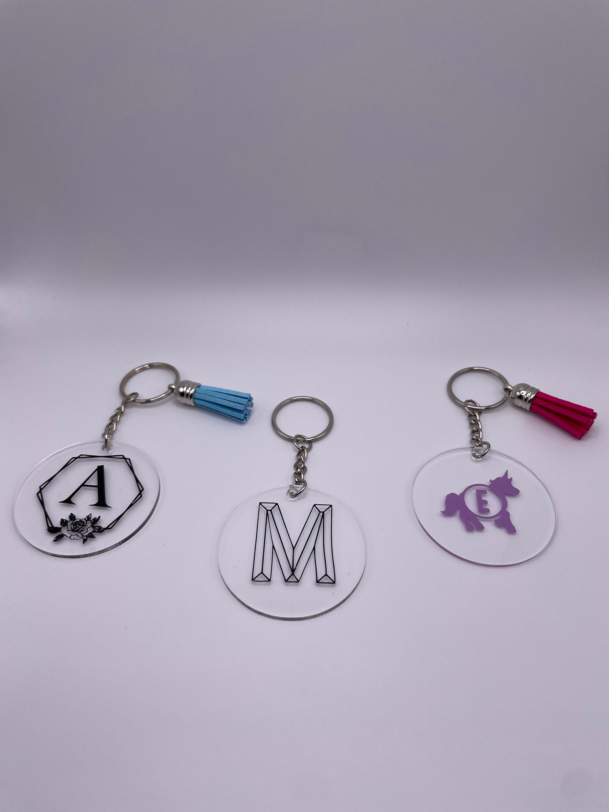 Personalised Letter Keychain, Custom Acrylic