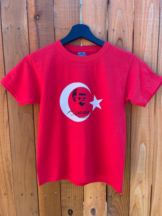 Turkish Flag & Ataturk T-shirt - Child